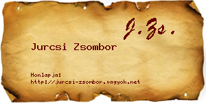 Jurcsi Zsombor névjegykártya