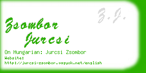 zsombor jurcsi business card
